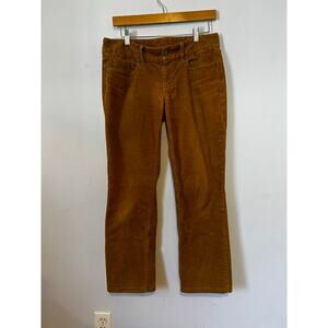 Brown J Crew Favorite Fit Loose Straight Corduroy Pants  - (Women's 28S | 32S)